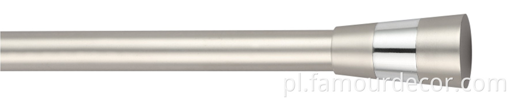 Simple geometric telescopic curtain rod